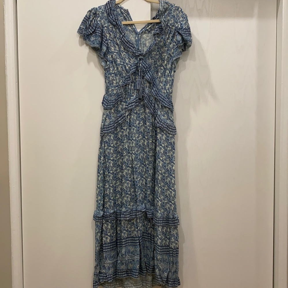 NEVER BEEN WORN! Block Print Maxi Dress